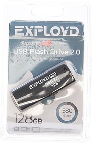 Фото 1/2 EX-128GB-580-Black, Карта памяти USB 128GB EXPLOYD