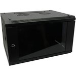 Телекоммуникационный шкаф 6U / 600x450 / WALL / BLACK TC6401-06B