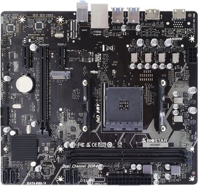 Материнская плата Biostar A520MT Soc-AM4 AMD A520 2xDDR4 mATX AC`97 8ch(7.1) GbLAN RAID+HDMI+DP | купить в розницу и оптом