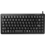 G84-4100LCMEU-2, CHERRY Wired PS/2, USB Compact Keyboard, QWERTY (US), Black