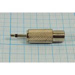 Adapter plug 2.5 mono-RCA socket, contacts 2C[Ni], metal, mark 2-192