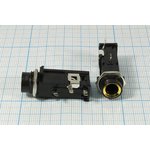 Фото 2/3 Гнездо Audio Jack моно 6.3мм на плату 199 гн 6,3моно\3P\плат \\ON-OFF\