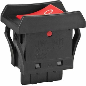 JWM11BC1A-A, Rocker Switches SPST W/BARRIER TV5 RATED JW SERIES