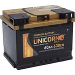 6СТ60(0), Аккумулятор UNICORN Gold 60А/ч обратная полярность