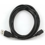 Cablexpert Кабель USB 2.0 Pro, AM/microBM 5P, 1м, экран, черный ...