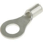 R1.25-4, Uninsulated Ring Terminal, 4mm Stud Size, 0.25mm² to 1.65mm² Wire Size