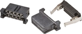 Фото 1/3 2-111196-8, 24-Way IDC Connector Socket for Cable Mount, 2-Row