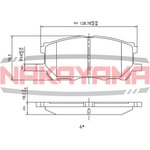 P2025NY, Торм. колодки передние Lexus RX300 3.0I 24V 03-