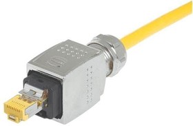 Фото 1/2 09352250401, Modular Connectors / Ethernet Connectors HAN PP RJ45 10G MET CBL PLUG