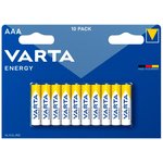 Батарея Varta Energy LR03 BL10 Alkaline AAA (10шт) блистер