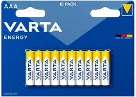AAA Батарейка VARTA Energy LR03 BL10 Alkaline, 10 шт.