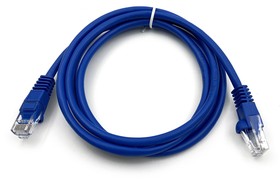 Фото 1/4 Патч-корд Buro UTP-5E-1,5M-BL литой (molded), UTP, кат.5E, 1.5м, 4 пары, 26AWG, алюминий омедненный, многожильный, синий