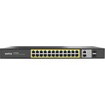 Коммутатор Netis P124GH (L2) 24x100Мбит/с 2x1Гбит/с 1xКомбо(1000BASE-T/SFP) 1SFP ...