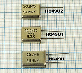 Кварцевый резонатор 2425,6 кГц, корпус HC49U, нагрузочная емкость 32 пФ, марка SA[SUNNY], 1 гармоника, (SUNNY)