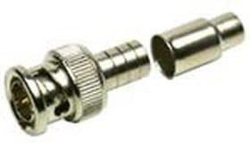 27-9209, RF Connectors / Coaxial Connectors BNC STRT CRIMP PLUG 2-PIECE RG6 TEF