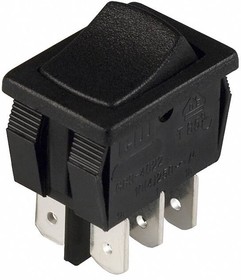 GRS-4022-1600, Rocker Switches DPDT BLK ON-ON