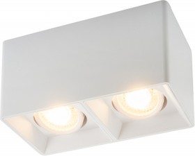 Фото 1/5 Denkirs DK3035-WH Светильник накладной IP 20, 10 Вт, GU5.3, LED, белый, пластик