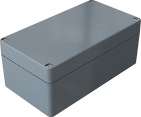 Фото 1/5 Polyester enclosure, (L x W x H) 220 x 120 x 91 mm, gray (RAL 7000), IP66, 021222090