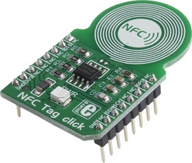 MIKROE-1726, NFC Tag Click M24SR64 Near Field Communication (NFC) mikroBus Click Board 13.56MHz MIKROE-1726