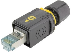 09451451521XL, Modular Connectors / Ethernet Connectors PushPull RJ45 Cat6A Plstc Gigalink Cntct