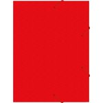 Папка-короб на резинке Бюрократ -BA25/05RED пластик 0.5мм корешок 25мм A4 красный