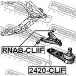 2420CLIF, Опора шаровая RENAULT CLIO II 98-05