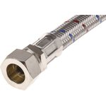 Hose Assembly 15mm to Male BSP 1/2in, 15 bar, 300mm Long