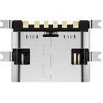 USB4135-GF-A, USB Connectors USBC Rec GF RA 6P SMT-SMT stakes 3.16mm