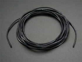 1881, Adafruit Accessories Silicone Cover Stranded-Core Wire - 2m 26AWG Black