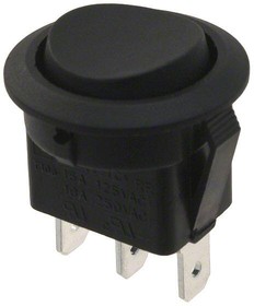 RR115C1100, Rocker Switches 16A 1/3 HP Round On-Off-On