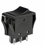 JWM22RAA, Rocker Switches 10A DPDT ON ON BLK