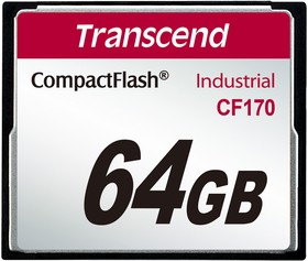 Фото 1/3 TS64GCF170, Transcend CompactFlash CF170, Карта памяти