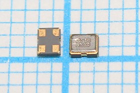Резонатор кварцевый 27.12МГц, 1-ая гармоника, SMD 2 x1.6 мм, нагрузка 8пФ; 27120 \SMD02016C4\ 8\ 10\ 15/-40~85C\SMD2016\1Г