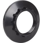 EKP20-02-02-K02, Кольцо абажурное для патрона Е14 пластик черный индивидуальный пакет