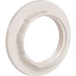 EKP20-01-02-K01, Кольцо абажурное для патрона Е14 пластик белый индивидуальный пакет