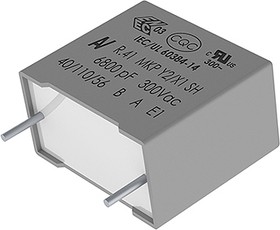 R413I14700000M, R41 Polypropylene Film Capacitor, 300V ac, ±20%, 4.7nF, Through Hole