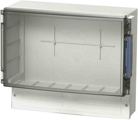 ABS 36/31-3 ENCLOSURE, Plastic Enclosure, ABS, Smoked transparent hinged cover, 390x167x316mm IP65
