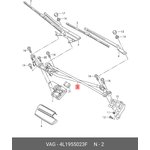 4L1955023F, Механизм стеклоочистителя AUDI: Q7