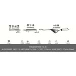 1651, ALFA ROMEO middle+rear muffler: 145 94-99