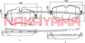 HP8735NY, Колодки тормозные дисковые передние BMW 2 (F45), MINI COOPER 14-