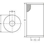 SH426P, Фильтр масляный