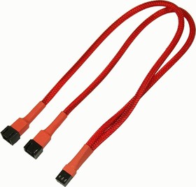 Разветвитель 3-pin - 2x 3-pin, Nanoxia NX3PY30R Red