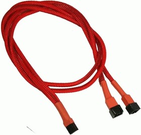 Разветвитель 3-pin - 2x 3-pin, Nanoxia NX3PY60R Red
