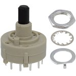 KC52A10.001NPS, Rotary Switches 12P A, 1-12 Flat PC Pin
