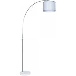 Arte Lamp A4060PN-1CC PAOLO Торшер хром/серый текстиль/мрамор