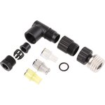 Circular Connector, 3 Contacts, Cable Mount, M8 Connector, Socket, Female, IP67 ...