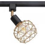 Arte Lamp A6141PL-1GO Светильник трековый однофазный, металл черный/золотистый