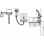 Смеситель Fit F6135188CP-LB-RUS универсальный 00-00009224