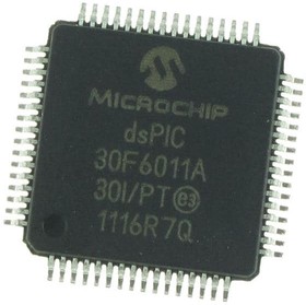 dsPIC30F6011A-30I/PT, Digital Signal Processors & Controllers - DSP, DSC 30MIPS 132 KB
