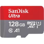 SDSQUAB-128G-GN6MN, Флеш карта microSD 128GB SanDisk microSDXC Class 10 Ultra ...